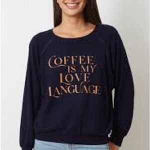 good hYOUman Navy Crewneck Sweatshirt